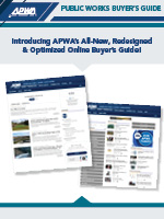 APWA Buyer's Guide, the leading online directory for public works products and services